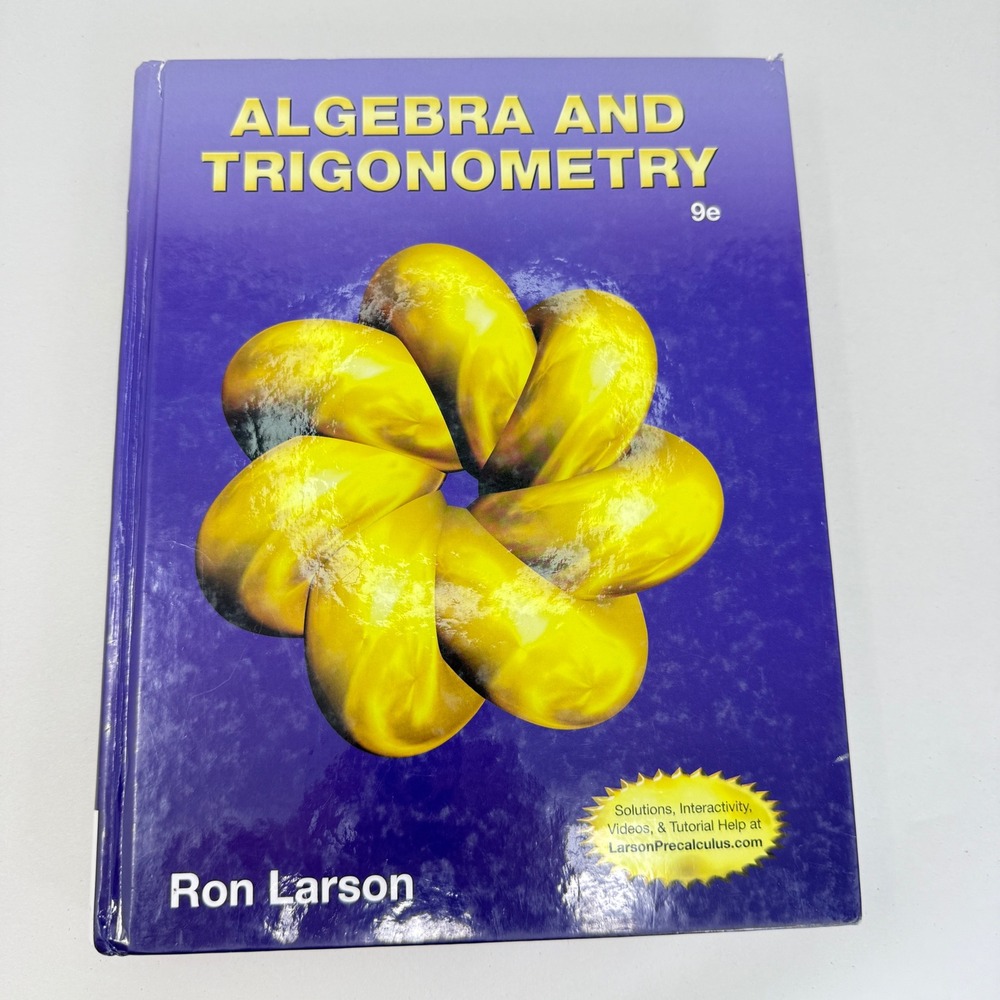 Algebra and Trigonometry 9e Ron Larson Hardcover Textbook